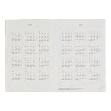 Load image into Gallery viewer, DELFONICS デルフォニックス 2026 2025年 10月始まり 手帳 週間レフト式(ホリゾンタル) A6 ダイアリー ホリゾンタル リネン コンソナント リフィル 無地 デザイン おしゃれ 大人かわいい ポケットサイズ スケジュール帳 :4516085141461