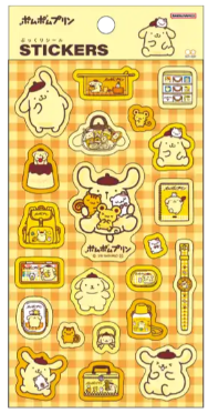 サンリオキャラクターズ ポムポムプリン ぷっくりシール SC いっぱい 4901770054506