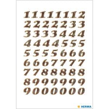 画像をギャラリービューアに読み込む, HERMA ヘルマ シール ・ HERMA NO.4193 数字 ナンバー 金 シール帳 福袋 丸 おしゃれ アルバム デコレーション ハート 大量 ステッカー スマホ ごほうび 花 かわいい スケジュール帳 手帳のタイムキーパー :4008705041935