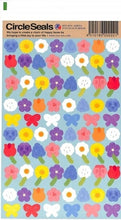 Load image into Gallery viewer, RYU RYU リュリュ シール ・ 春柄サークルシール春の花 シール帳 福袋 スケジュール デコ ステッカー ダイアリー ごほうび 花 アルファベット シール たんぽぽ チューリップ パンジー flower お祝い スケジュール帳 手帳のタイムキーパー :4510180200221