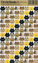 Load image into Gallery viewer, RYU-RYU リュリュ シール 約138mm×約900mm サークルシール・Circle Seals/ねこ スケジュール帳 手帳のタイムキーパー :45101802353461