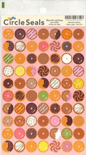 Load image into Gallery viewer, RYU RYU リュリュ シール ・ ドーナツ お菓子 シール帳 福袋 丸 おしゃれ アルバム デコレーション ハート 大量 ステッカー スマホ ごほうび 花 かわいい スケジュール帳 手帳のタイムキーパー :4510180236527