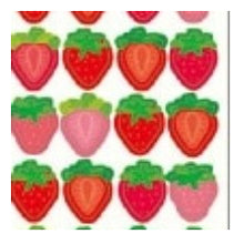 Load image into Gallery viewer, Circle Seals Basic - Strawberry - 108 Seals - Strawberry - Fruit - Pink - Red - Circle Seals - Round - Cute - Pop - Reward Seals :4510180237173
