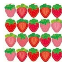 Load image into Gallery viewer, Circle Seals Basic - Strawberry - 108 Seals - Strawberry - Fruit - Pink - Red - Circle Seals - Round - Cute - Pop - Reward Seals :4510180237173