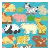 Load image into Gallery viewer, Circle Seals Basic Animal Designs 72 Stickers Animals Elephant Giraffe Lion Tiger Zebra Panda Monkey Hippo Round Cute :4510180237234