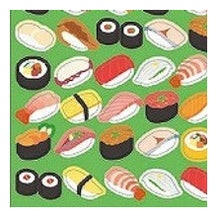 Load image into Gallery viewer, Circle Seals, Basic Sushi Design, 98 Stickers, Sushi, Nigiri, Gunkan, Maki, Ikura, Tuna, Salmon, Shrimp, Egg, Food, Cute, Pop, Reward, Round :4510180237296