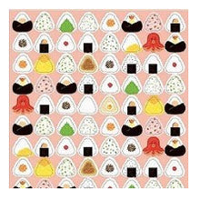 Load image into Gallery viewer, Circle Seal Basic Onigiri Seal Rice ball Umeboshi Salmon Tarako Konbu Okaka Wakame Egg Japanese-style Rice Food Round Cute Pop :4510180237302
