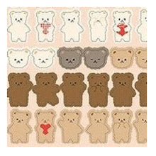 Load image into Gallery viewer, Circle Seals Basic Teddy Bear - Lots of Bears, 80 Stickers. Stickers, Bears, Cute, Natural Colors, Simple, Reward Stickers: 4510180237357