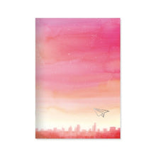 Load image into Gallery viewer, RYU RYU リュリュ ノート A5 空時間 夕暮れの街 a5 b5 方眼 罫線 横罫 無地 付箋 メモ帳 かわいい おしゃれ 小さい リング キャラクター スケジュール帳 手帳のタイムキーパー :4510180919185