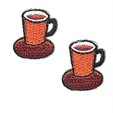 Load image into Gallery viewer, TOCONUTS トコナッツ シール ・ ワッペンステッカーW コーヒー 珈琲 シール帳 刺繍 アップリケ ワッペン 福袋 丸 おしゃれ デコレーション ハート スマホ ステッカー 花 かわいい スケジュール帳 手帳のタイムキーパー :4512367189435