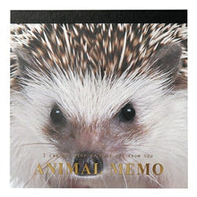 Load image into Gallery viewer, TSUTSUMU 包むエムズ ノート スクエア アニマルメモ ハリネズミ a5 b5 方眼 罫線 横罫 無地 付箋 メモ帳 かわいい おしゃれ 小さい リング キャラクター スケジュール帳 手帳のタイムキーパー :4512427013588