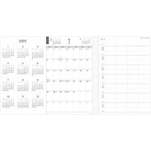 Load image into Gallery viewer, GREETINGLIFE グリーティングライフ 2024年12月始まり(2025年1月始まり) 手帳 A5 モーメントプランナー ホリゾンタル マンスリー ウィークリー 折り返し 年間 月間 週間 ダイアリー 俯瞰 同時 スケジュール帳 手帳のタイムキーパー :4560109600762