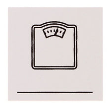 Load image into Gallery viewer, DELFONICS デルフォニックス スタンプ ・ ウッドスタンプアイコン J 体重計 体調管理 スタンプ台 オーダー キャラクター かわいい 手帳 印鑑 ハンコ 2020 スケジュール帳 手帳のタイムキーパー :4516085283154