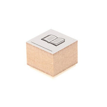 Load image into Gallery viewer, DELFONICS デルフォニックス スタンプ ・ ウッドスタンプアイコン J 体重計 体調管理 スタンプ台 オーダー キャラクター かわいい 手帳 印鑑 ハンコ 2020 スケジュール帳 手帳のタイムキーパー :4516085283154