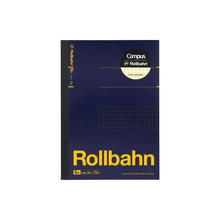 Load image into Gallery viewer, Campus×Rollbahn ノート B6 ダークブルー コラボ 限定 デルフォニックス コクヨ 5mm方眼 クリーム色用紙