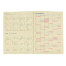 Load image into Gallery viewer, 【セット購入で送料無料】 DELFONICS デルフォニックス 2026 3月始まり (2026年4月始まり) 手帳 月間式(ブロック) A5 ロルバーン ノートダイアリー 無地 スコラ クリア 薄い 軽い ホチキス綴じ シンプル 大人かわいい スケジュール帳 手帳 :4516085290350