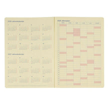 Load image into Gallery viewer, 【セット購入で送料無料】 DELFONICS デルフォニックス 2026 3月始まり (2026年4月始まり) 手帳 月間式(ブロック) B5 ロルバーン ノートダイアリー 無地 スコラ クリア 薄い 軽い ホチキス綴じ シンプル 大人かわいい おしゃれ スケジュー :4516085200472