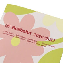 Load image into Gallery viewer, 【セット購入で送料無料】 DELFONICS デルフォニックス 2026 3月始まり (2026年4月始まり) 手帳 月間式(ブロック) A5 ロルバーン ノートダイアリー フラワー フローラ フィルム アクア 薄い 軽い ホチキス綴じ シンプル 大人かわいい スケジュール帳 :4516085301469