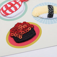 画像をギャラリービューアに読み込む, MARKS マークス シール ・ 刺繍ステッカー・フード スシ 寿司 シール帳 福袋 スケジュール デコ ステッカー ダイアリー ごほうび 花 アルファベット アップリケ ワッペン 刺繍 スケジュール帳 手帳のタイムキーパー :4516278976658