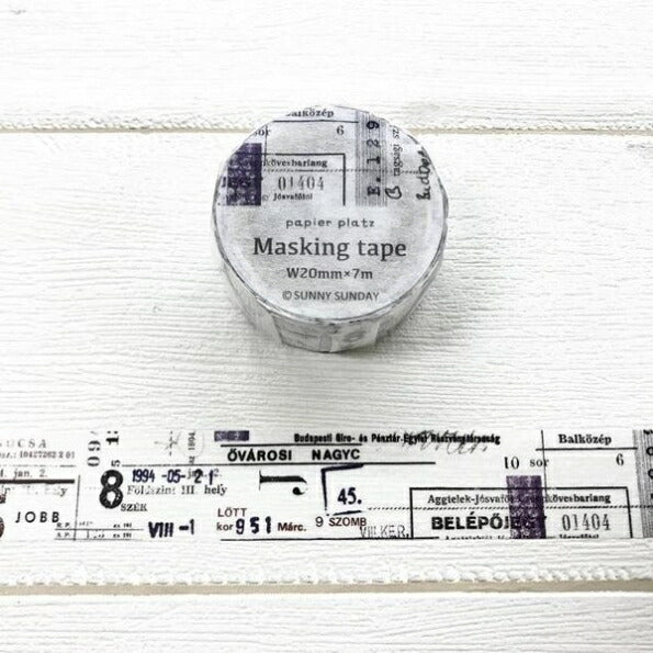 papierplatz パピアプラッツ シール ・ SUNNYSUNDAY マスキングテープ 数字 デコサーション シール帳 福袋 丸 おしゃれ アルバム デコレーション マスキングテープ 花 かわいい スケジュール帳 手帳のタイムキーパー :4520491378427