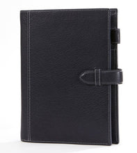 画像をギャラリービューアに読み込む, #ASHFORD システム手帳 A5 ディープ 19mm 3102 ネイビー 水牛革 バッファロー レザー アシュフォード 紺 ビジネス デスクサイズ 大容量 紺 :4535036644998