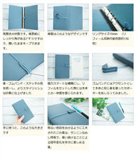 画像をギャラリービューアに読み込む, ASHFORD アシュフォード システム手帳 バイブル (6穴) スクエアバック B6 アシュブルー 限定 オリジナル コラボ 革 a5 mini6 ファスナー かわいい リフィル 【楽ギフ_名入れ】 スケジュール帳 手帳のタイムキーパー :4535036647388