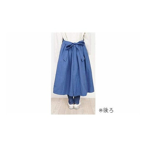 #ウィンディ ロングエプロン/97cm丈 ブルー :4535279725287
