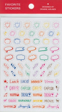 画像をギャラリービューアに読み込む, ORANGE AIRLINES オレンジエアライン シール ・ Favorite Stickers - Hand Write Color スケジュール帳 手帳のタイムキーパー :4545623826676