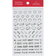 Load image into Gallery viewer, #Favorite Stickers - Hand Write Black --- オレンジエアライン フェイバリットステッカー ハンドライトステッカー(手帳用シール)【ブラック】 SL-074 : Favorite Stickers - Hand Write B : Favorite Stickers - Hand Write :4545623826683