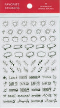 画像をギャラリービューアに読み込む, ORANGE AIRLINES オレンジエアライン シール ・ Favorite Stickers - Hand Write Black シール帳 福袋 スケジュール デコ ステッカー ダイアリー 動物 アニマル キャラクター ディズニー スケジュール帳 手帳のタイムキーハ :4545623826683