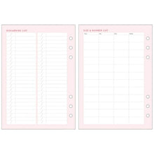 Load image into Gallery viewer, MARKS System Diary Refill A5 (6-hole) Refill Household Account Book Chore Notebook Set A5 Bullet Journal Life Log Notebook Accessory Refill Schedule Planner Diary Timekeeper :4550045003420