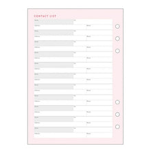 Load image into Gallery viewer, MARKS System Diary Refill A5 (6-hole) Refill Household Account Book Chore Notebook Set A5 Bullet Journal Life Log Notebook Accessory Refill Schedule Planner Diary Timekeeper :4550045003420