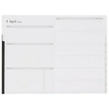 Load image into Gallery viewer, 2022 Planner, MARKS, January 2022 Start (December 2021 Start), Weekly Left (Horizontal), B6, Weekly Left Planner, B6, Nuance Color, Adult Cute, Stylish, Cute, Character, Planner Cover, Diary, Size, Schedule Book, Timekeeper :4550045056471