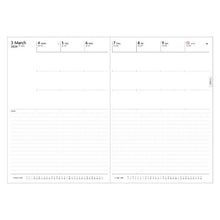 Load image into Gallery viewer, 【メール便送料無料】 MARKS マークス 手帳 2024年 4月 始まり (2024年3月始まり) 週間バーティカル式(バーチカル) A5 週間ノート手帳 ニュアンスカラー EDiT エディット 大人かわいい おしゃれ ライフログ タスク 時間管理 スケジュール帳 手帳のタイムキーパー :4550045072242