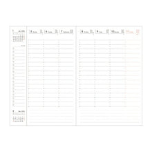 Load image into Gallery viewer, MARKS 2026 October 2025 Start Weekly Vertical B6 Weekly Vertical Refill Diary Refill Only Diary Cover Refill Planner Timekeeper: 4550045064315