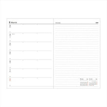 Load image into Gallery viewer, MARKS マークス 2026 2025年 12月始まり 手帳 週間レフト式(ホリゾンタル) B6 ウィークリー・レフト リフィル 手帳 中身 だけ ダイアリー 手帳カバー レフィル スケジュール帳 手帳のタイムキーパー :4550045021820