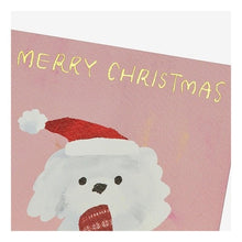 Load image into Gallery viewer, #サンリオ #クリスマスJX29-4(6) サンリオ(SANRIO) クリスマスカード ポストカード ピンク地に白いイヌ メッセージカード グリーティングカード JX 29-4 108162 : sanrio Christmas JX29-4(6) :4550337108161