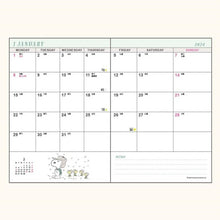 Load image into Gallery viewer, SANRIO サンリオ 2024年1月始まり(2023年10月始まり) 手帳 月間式(月間ブロック) B6 スヌーピー デイト24 キャラクター デザイン おしゃれ 大人かわいい 手帳カバー ダイアリー サンリオ ピーナッツ スケジュール帳 手帳のタイムキーパー :4550337573303