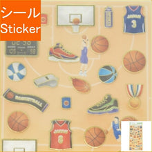 Load image into Gallery viewer, KAMIO JAPAN カミオジャパン シール ・ スポティアシール バスケットボール シール帳 福袋 丸 おしゃれ アルバム デコレーション ハート 大量 ステッカー スマホ ごほうび 花 かわいい スケジュール帳 手帳のタイムキーパー :4550432026247