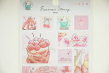 Load image into Gallery viewer, KAMIO JAPAN カミオジャパン シール ・ FRAMES STORY DESSERT デザート シール帳 福袋 丸 おしゃれ アルバム デコレーション ハート 大量 ステッカー スマホ ごほうび 花 かわいい スケジュール帳 手帳のタイムキーパー :4550432037687
