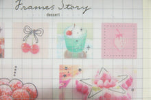 Load image into Gallery viewer, KAMIO JAPAN カミオジャパン シール ・ FRAMES STORY DESSERT デザート シール帳 福袋 丸 おしゃれ アルバム デコレーション ハート 大量 ステッカー スマホ ごほうび 花 かわいい スケジュール帳 手帳のタイムキーパー :4550432037687
