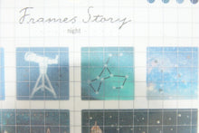 Load image into Gallery viewer, KAMIO JAPAN カミオジャパン シール ・ FRAMES STORY NIGHT ナイト シール帳 福袋 丸 おしゃれ アルバム デコレーション ハート 大量 ステッカー スマホ ごほうび 花 かわいい スケジュール帳 手帳のタイムキーパー :4550432037731