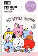 Load image into Gallery viewer, CRUX クラックス シール ・ BT21 ミニデコステッカー MIX シール帳 福袋 おしゃれ アルバム デコレーション ハート 大量 ステッカー スマホ ごほうび かわいい スケジュール帳 手帳のタイムキーパー 車 ノート LINE スタンプ 耐水 耐光 :4550432043503