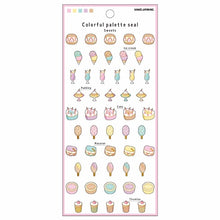 画像をギャラリービューアに読み込む, #PMカラフルパレットシール/SWEETS PMカラフルパレットシール/スイーツパレード --- カミオジャパン(Kamiojapan) カラフルパレットシール【スイーツ】おしゃれ デコレーション 204916 : PM Colorful Palette Sea : PM Colorful Palette Seal/SWEET :4550432049161