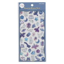 Load image into Gallery viewer, KAMIO JAPAN Kamio Japan Seal, Nuance Glass Seal, Constellation, Seal Book, Lucky Bag, Round, Stylish, Album, Decoration, Heart, Bulk, Sticker, Smartphone, Reward, Flower, Cute, Schedule Book, Notebook Timekeeper: 4550432074354