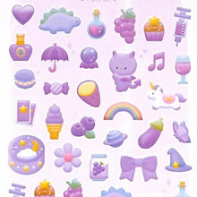 画像をギャラリービューアに読み込む, #PMパフィーアイコンシール/パープル Puffy Icon Seal PURPLE ゆめかわパープルのふんわり立体ステッカー --- : PM puffy icon seal/purple :4550432134836