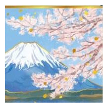 Load image into Gallery viewer, 大人の図鑑 スーツケースステッカー 富士桜と桜 ステッカー 富士山 桜 春 和風デザイン 防水ステッカー 日本製 トラベルグッズ 和柄 --- カミオジャパン(Kamiojapan) :4550432266018