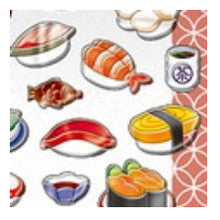 Load image into Gallery viewer, ぽってり小町しーる SUSHI 寿司 シール 和食 立体シール ぷっくりシール まぐろ サーモン いくら たまご うに 和風デザイン デコレーション カミオジャパン(Kamiojapan) カミオジャパン(Kamiojapan) :4550432268883