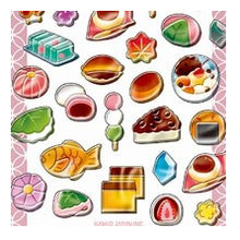 Load image into Gallery viewer, ぽってり小町しーる WAGASHI 和菓子シール 立体シール ぷっくりシール 和スイーツ たい焼き いちご大福 和風 カミオジャパン(Kamiojapan) カミオジャパン(Kamiojapan) :4550432268906