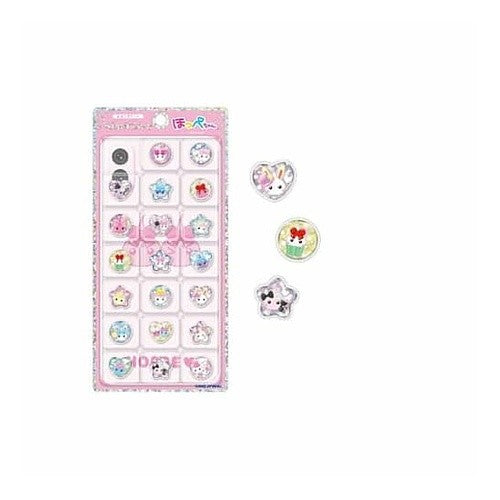 #ホッペチャンオハジキシール/スイート --- カミ230350 オリジナル キラコロおはじきシールSWEET ほっぺちゃん ステッカー プチ ミニ デコ ワンポイント 文房具 雑貨 : Hoppechan ohajiki seal/suite :4550432303508